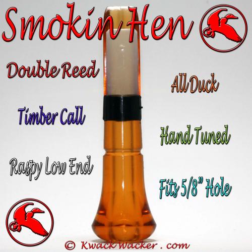 Duck Call Insert Double Reed Smokin Hen Bourbon