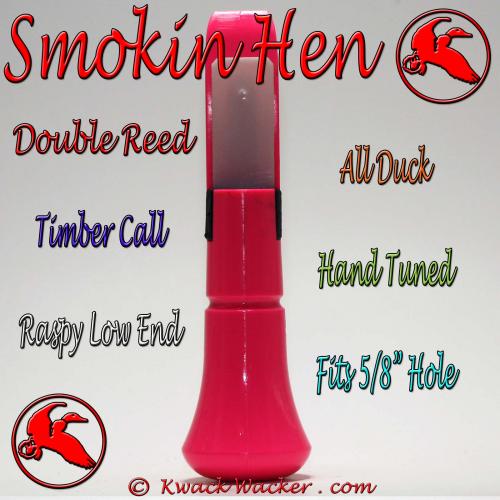 Duck Call Insert Double Reed Smokin Hen Pink