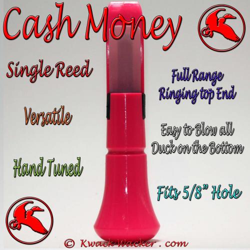 Duck Call Insert Single Reed Cash Money Pink