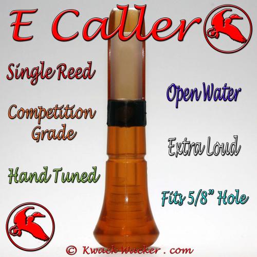 Duck Call Single Reed Insert Open Water E Caller Bourbon