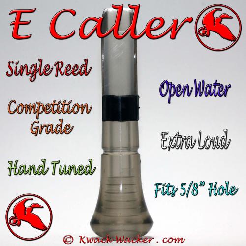 Duck Call Single Reed Insert Open Water E Caller Smoke