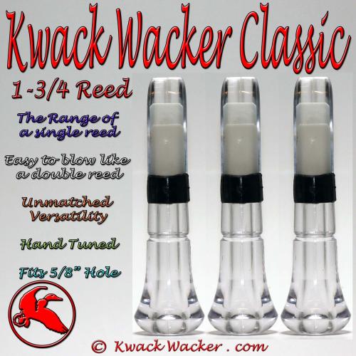 Duck Call Inserts 3 Pack Kwack Wacker Classic