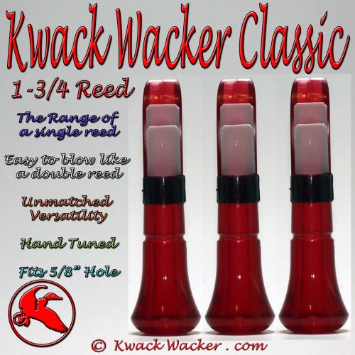 Duck Call Inserts 3 Pack Kwack Wacker Classic