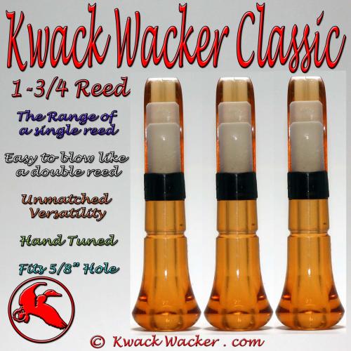 Duck Call Inserts 3 Pack Kwack Wacker Classic