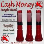 Duck Call Inserts 3 Pack Kwack Wacker Cash Money Single Reed