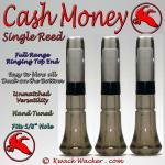Duck Call Inserts 3 Pack Kwack Wacker Cash Money Single Reed