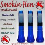 Duck Call Inserts 3 Pack Kwack Wacker Smokin Hen Double Reed Timber