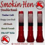 Duck Call Inserts 3 Pack Kwack Wacker Smokin Hen Double Reed Timber